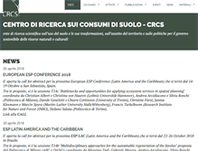 Tablet Screenshot of consumosuolo.org